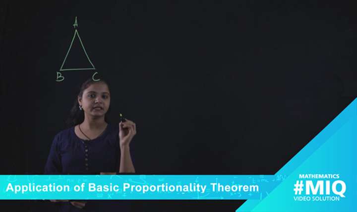 Application of Basic proportionality theorem - 