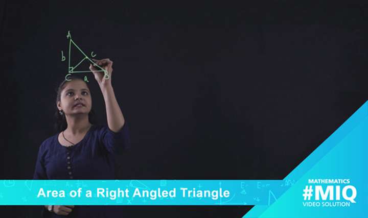 Area of a right angled triangle - 