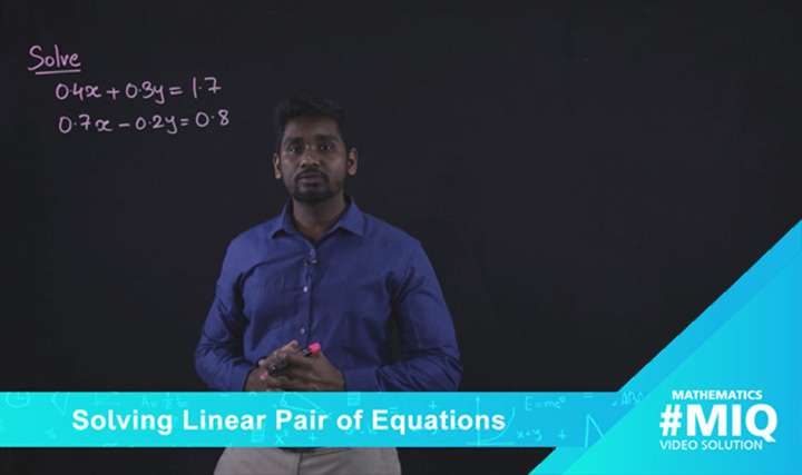 Solving linear pair of equations_Linear pair 1 - 