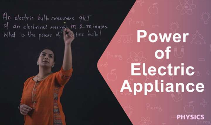 Power of electric appliance - 