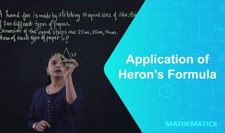 Application of Heron's Formula - 1 - 