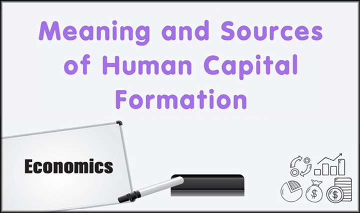 Concept and Sources of Human Capital Formation ,Concept and Sources of