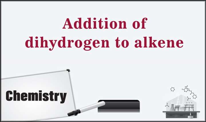 Addition of dihydrogen to alkene - 