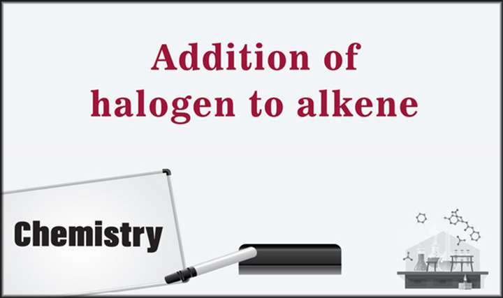 Addition of halogen to alkene - 