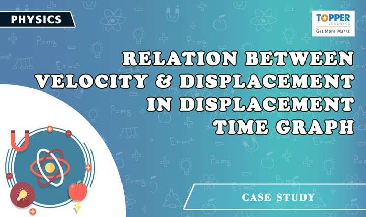 Relation between velocity and displacement in displacement time graph - 