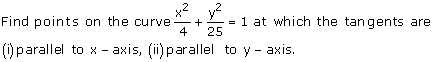 Rd-sharma Solutions Cbse Class 12-science Mathematics Chapter - Tangents And Normals