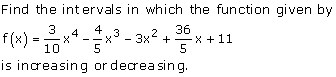 Rd-sharma Solutions Cbse Class 12-science Mathematics Chapter - Increasing And Decreasing Functions