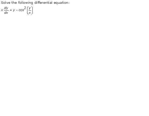 Rd-sharma Solutions Cbse Class 12-science Mathematics Chapter - Differential Equations