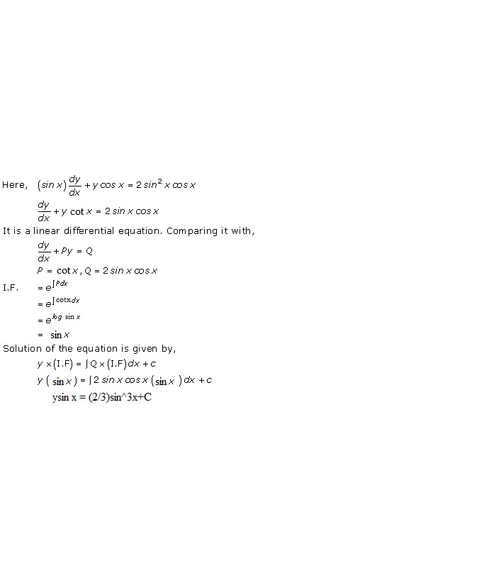 Rd-sharma Solutions Cbse Class 12-science Mathematics Chapter - Differential Equations