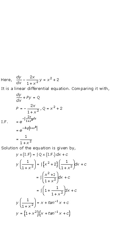 Rd-sharma Solutions Cbse Class 12-science Mathematics Chapter - Differential Equations