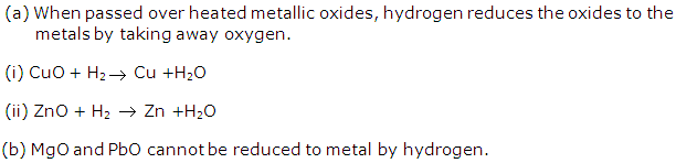 Frank Solutions Icse Class 9 Chemistry Chapter - Study Of The First Element Hydrogen