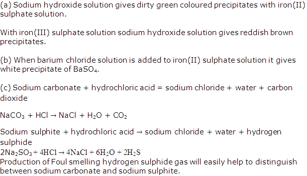 Frank Solutions Icse Class 10 Chemistry Chapter - Analytical Chemistry