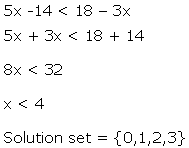 Frank Solutions Icse Class 10 Mathematics Chapter - Linear Inequations