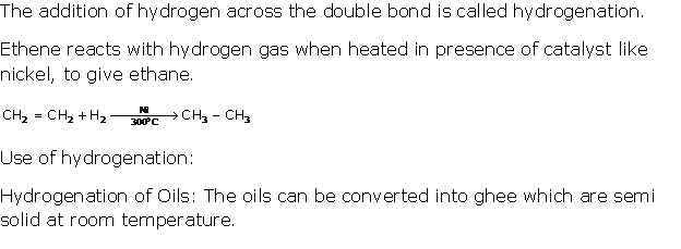 Frank Solutions Icse Class 10 Chemistry Chapter - C Unsaturated Hydrocarbons