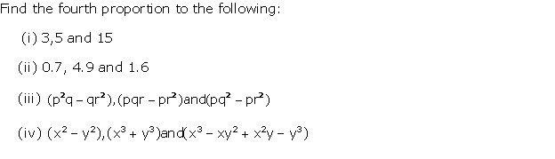 Frank Solutions Icse Class 10 Mathematics Chapter - Ratio And Proportion