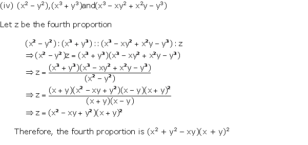 Frank Solutions Icse Class 10 Mathematics Chapter - Ratio And Proportion