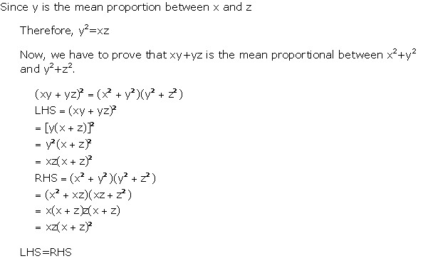 Frank Solutions Icse Class 10 Mathematics Chapter - Ratio And Proportion