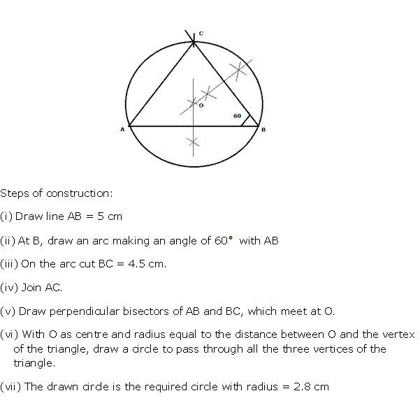 Frank Solutions Icse Class 10 Mathematics Chapter - Constructions