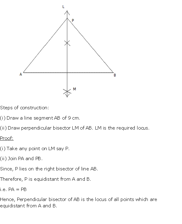 Frank Solutions Icse Class 10 Mathematics Chapter - Loci