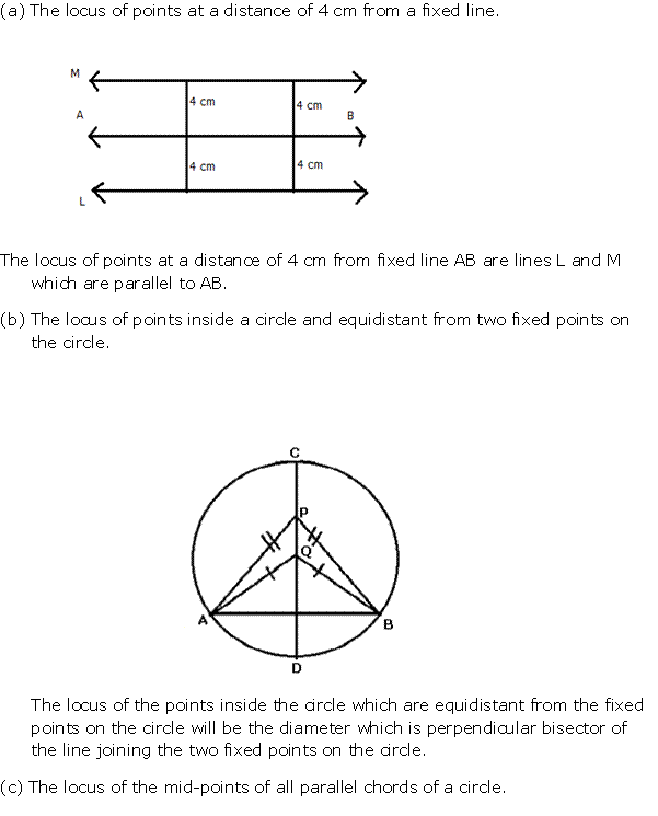 Frank Solutions Icse Class 10 Mathematics Chapter - Loci