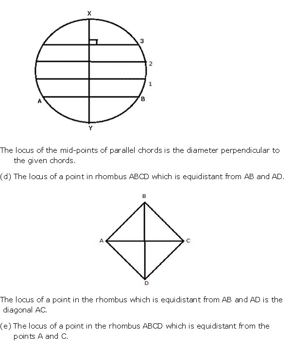 Frank Solutions Icse Class 10 Mathematics Chapter - Loci