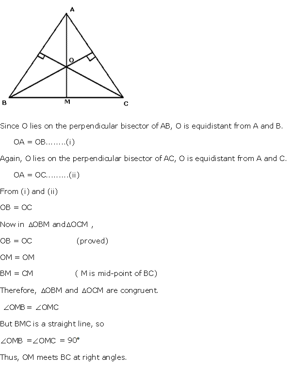 Frank Solutions Icse Class 10 Mathematics Chapter - Loci