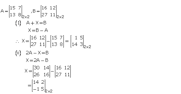 Frank Solutions Icse Class 10 Mathematics Chapter - Matrices