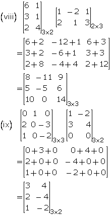 Frank Solutions Icse Class 10 Mathematics Chapter - Matrices