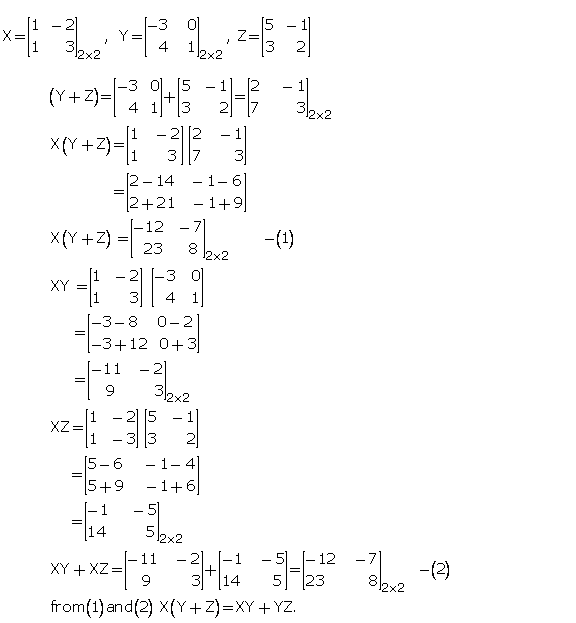 Frank Solutions Icse Class 10 Mathematics Chapter - Matrices