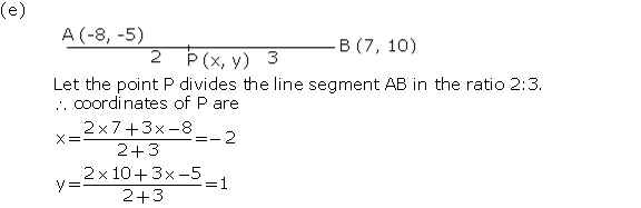 Frank Solutions Icse Class 10 Mathematics Chapter - Distance And Section Formulae