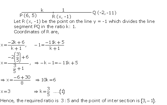 Frank Solutions Icse Class 10 Mathematics Chapter - Distance And Section Formulae