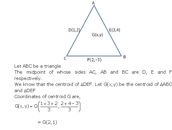 Frank Solutions Icse Class 10 Mathematics Chapter - Distance And Section Formulae