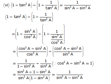 Frank Solutions Icse Class 10 Mathematics Chapter - Trigonometric Identities