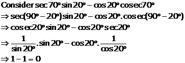 Frank Solutions Icse Class 10 Mathematics Chapter - Trigonometric Identities