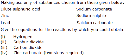 Frank Solutions Icse Class 10 Chemistry Chapter - Study Of Sulphur Compound Sulphuric Acid