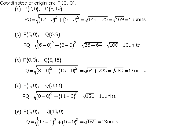 Frank Solutions Icse Class 10 Mathematics Chapter - Distance And Section Formulae