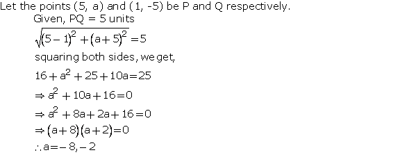 Frank Solutions Icse Class 10 Mathematics Chapter - Distance And Section Formulae