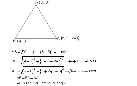 Frank Solutions Icse Class 10 Mathematics Chapter - Distance And Section Formulae