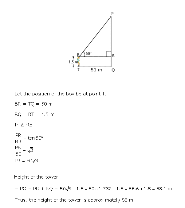 Frank Solutions Icse Class 10 Mathematics Chapter - Heights And Distances