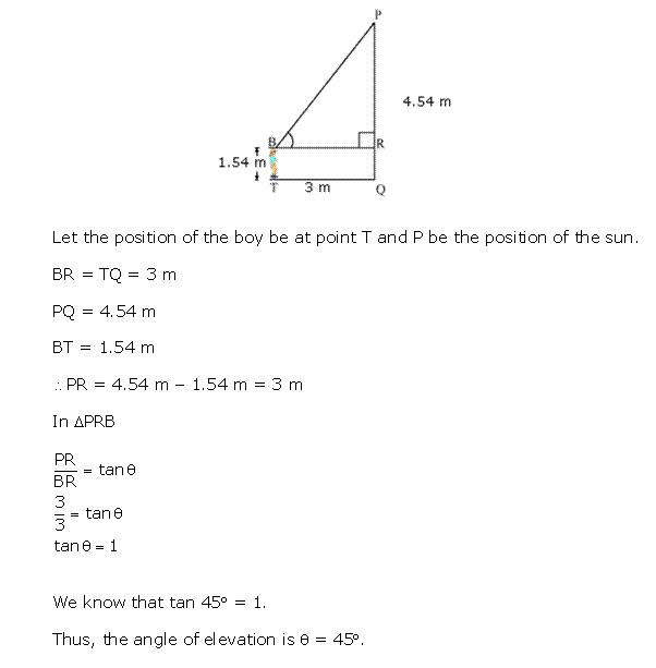 Frank Solutions Icse Class 10 Mathematics Chapter - Heights And Distances