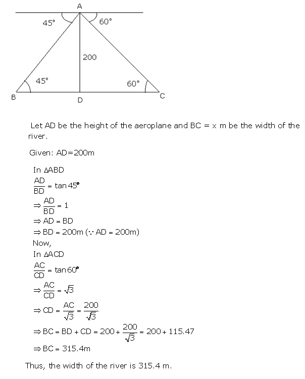 Frank Solutions Icse Class 10 Mathematics Chapter - Heights And Distances