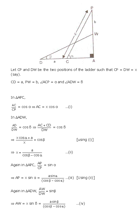 Frank Solutions Icse Class 10 Mathematics Chapter - Heights And Distances