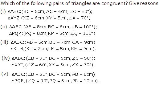 Frank Solutions Icse Class 9 Mathematics Chapter - Triangles And Their Congruency