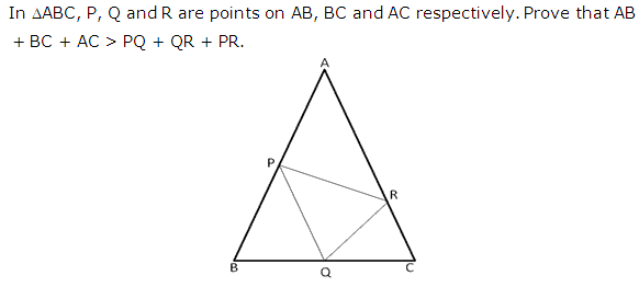 Frank Solutions Icse Class 9 Mathematics Chapter - Inequalities In Triangles