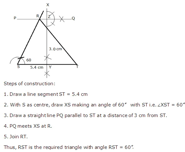 Frank Solutions Icse Class 9 Mathematics Chapter - Constructions Of Triangles