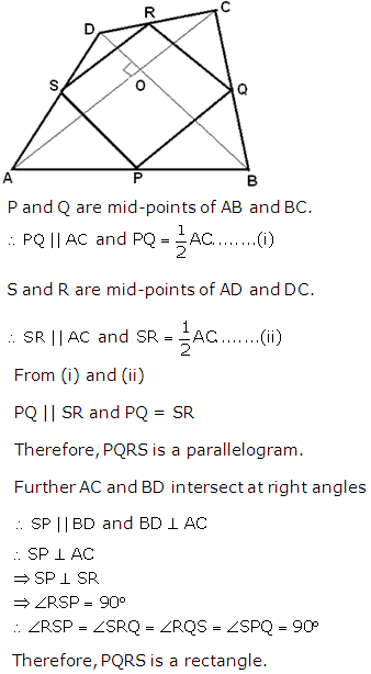 Frank Solutions Icse Class 9 Mathematics Chapter - Mid Point And Intercept Theorems
