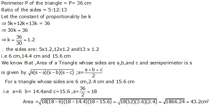 Frank Solutions Icse Class 9 Mathematics Chapter - Perimeter And Area