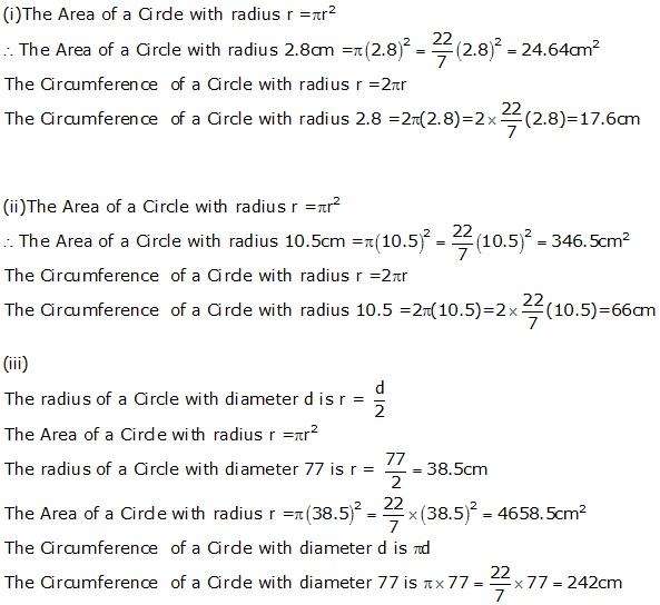 Frank Solutions Icse Class 9 Mathematics Chapter - Perimeter And Area