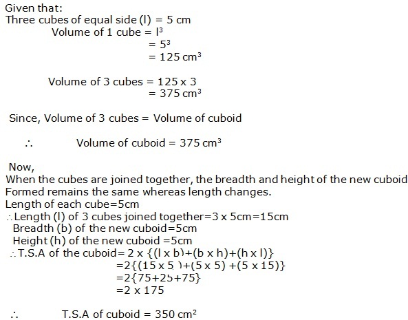 Frank Solutions Icse Class 9 Mathematics Chapter - Surface Areas And Volume Of Solids