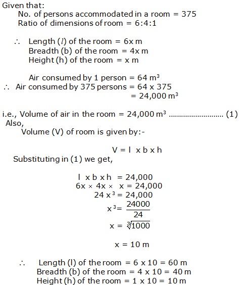 Frank Solutions Icse Class 9 Mathematics Chapter - Surface Areas And Volume Of Solids